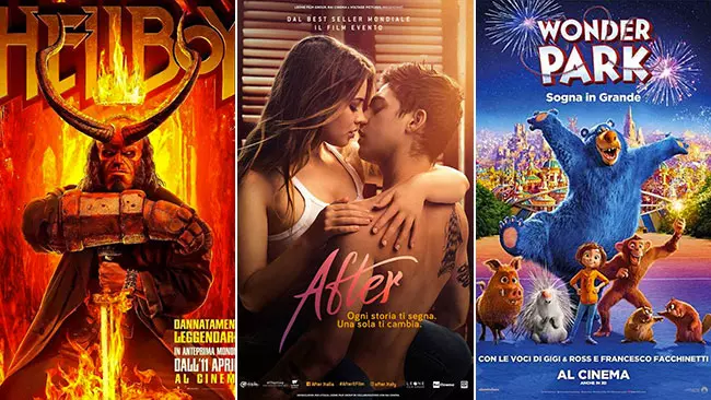 Weekend al cinema: i film in sala il 13 e 14 aprile 2019 I poster di Hellboy, After, Wonder Park