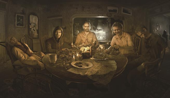 Resident Evil VII diventa una escape room La famiglia Baker di Resident Evil 7 pasteggia con sangue ed interiora