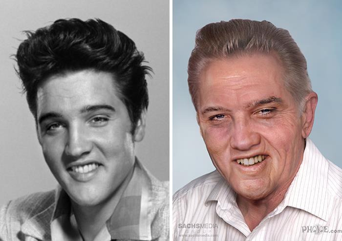 Elvis Presley oggi avrebbe 83 anni Come sarebbe Elvis Presley oggi