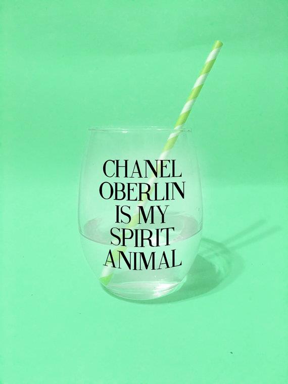 10 regali di Natale per un fan di Scream Queens: il bicchiere di Chanel Chanel Oberlin bicchiere di vetro