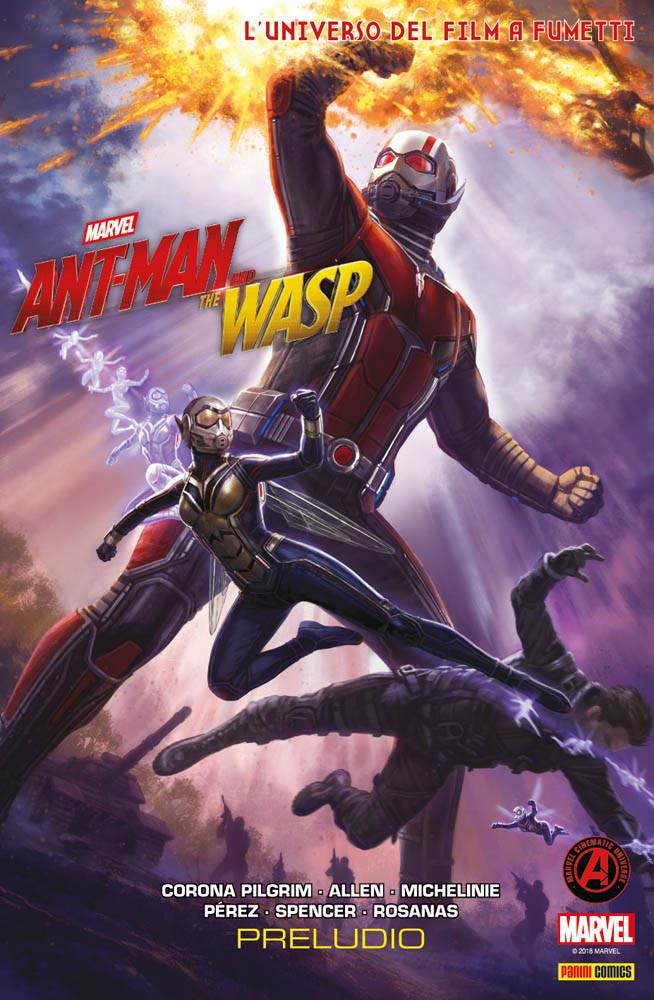 Marvel's Ant-Man & The Wasp Preludio I due supereroi sulla copertina di Marvel's Ant-Man & The Wasp Preludio