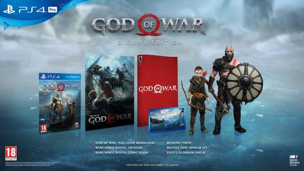 God of War vanterà anche una Digital Deluxe Edition La speciale edizione digitale di God of War per PlayStation 4