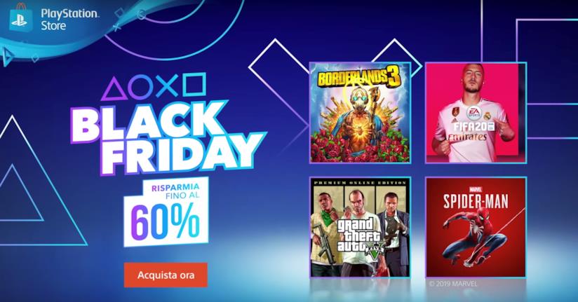 Black Friday 2019, al via gli sconti su PlayStation Store Immagine promozionale per gli sconti su PS Store in occasione del Black Friday
