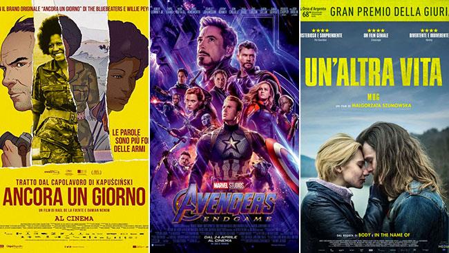 Weekend al cinema: i film in sala il 27 e 28 aprile 2019 I poster di Ancora un giorno, Avengers: Endgame, Un'altra vita - Mug