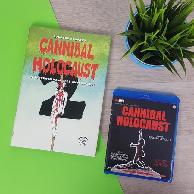 Cannibal Holocaust 1 e 2 Cannibal Holocaust accanto al suo sequel illustrato