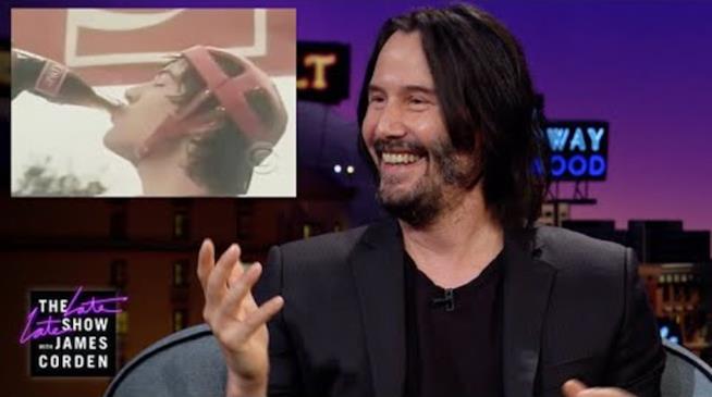 I 10 miglior video su YouTube della settimana Primo piano di Keanu Reeves ospite a Late Show with James Corden