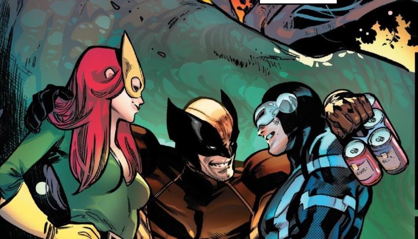 Gli X-Men hanno risolto la rivalità tra Wolverine e Ciclope con una relazione poliamorosa Wolverine, Fenice e Ciclope festeggiano insieme