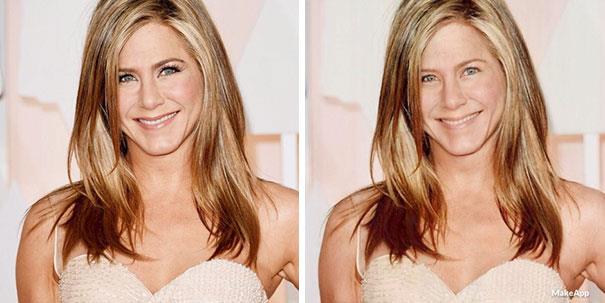 Jennifer Aniston non cambia poi molto in versione acqua e sapone La splendida Aniston senza trucco è sempre bellissima