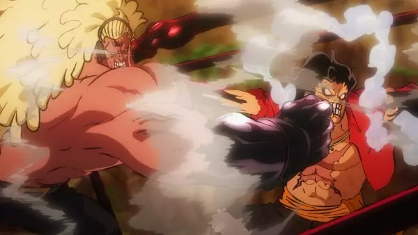 One Piece Stampede Rufy Vs Douglas Bullet Rufy Bullet combattimento