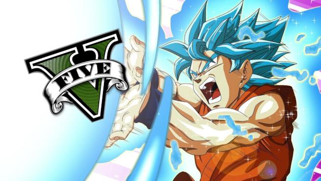 Goku è giocabile in GTA V grazie ad una mod Dragon Ball incontra Grand Theft Auto V