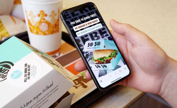 Burger King: applicazione per il menu 50/50 Burger King: applicazione per il menu 50/50 lanciato in Svezia