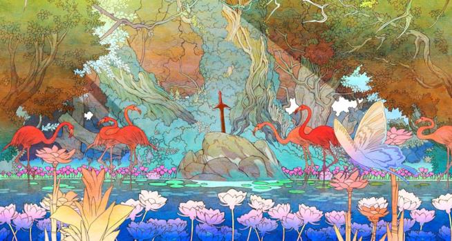 Secret of Mana, un lungo video gameplay su PS4 per il remake Un suggestivo artwork di Secret of Mana Remake
