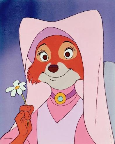 Lady Marian Un primo piano di Lady Marian nel film d'animazione di Robin Hood