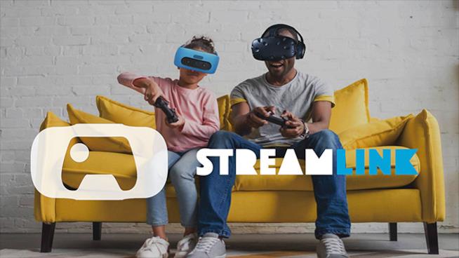HTC StreamLink è la nuova app per utilizzare i visori Vive come schermi Immagine promozionale per l'app StreamLink di HTC