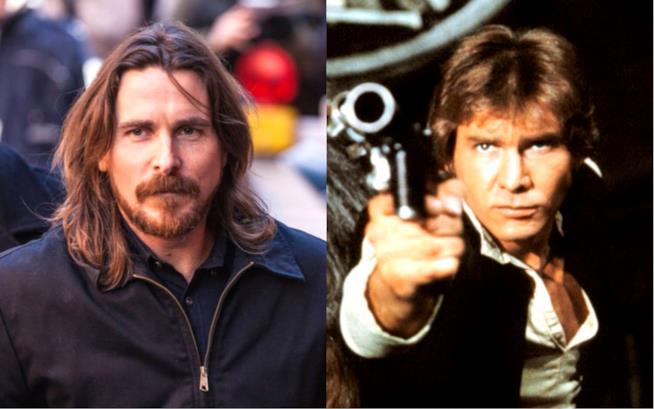 Christian Bale contattato per lo spin-off Solo: A Star Wars Story Christian Balee Harrison Ford in versione Han Solo