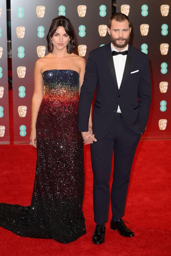 Jamie Dornan e la moglie ai BAFTA Jamie Dornan e Amelia Warner ai BAFTA 2017