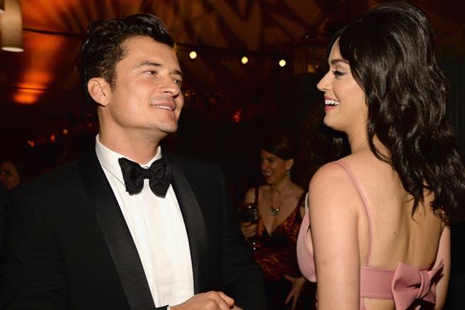 Orlando Bloom ha ricevuto una bella sorpresa da Katy Perry per il compleanno Primo piano di Katy Perry e Orlando Bloom