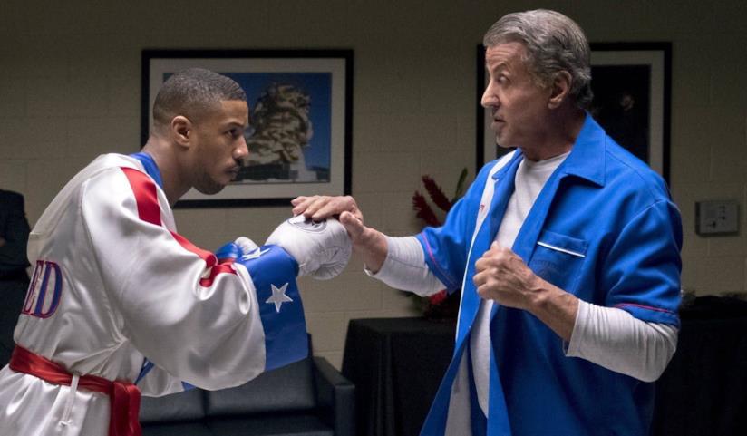 Creed II arriva nei cinema italiani: la recensione del film con Sylvester Stallone Jordan e Stallone in una scena di Creed II