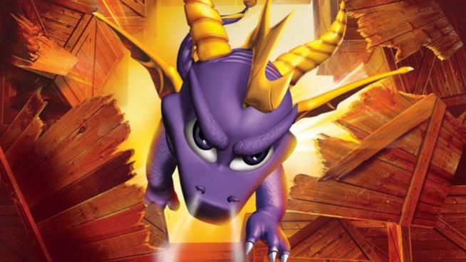 Spyro the Dragon potrebbe tornare su PS4 Il faccione viola di Spyro in primo piano