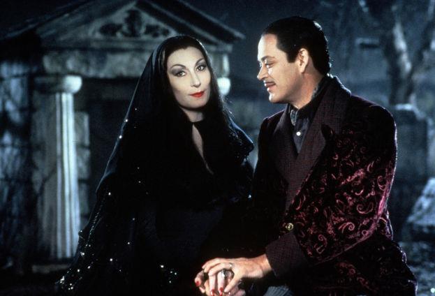 Gomez e Morticia, marito e moglie della famiglia Addams Gomez e Morticia