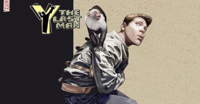 Y, la serie TV avrà per protagonisti Diane Lane e Barry Keoghan Disegno promozionale dei protagonisti del serie a fumetti Y: The Last Man