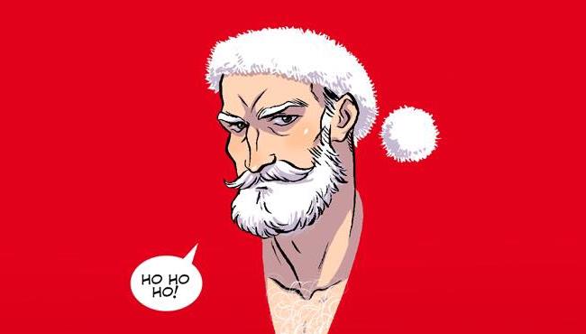 I fumetti d'autore da regalare a Natale 2018 Babbo Natale in un disegno di Giulio Macaione