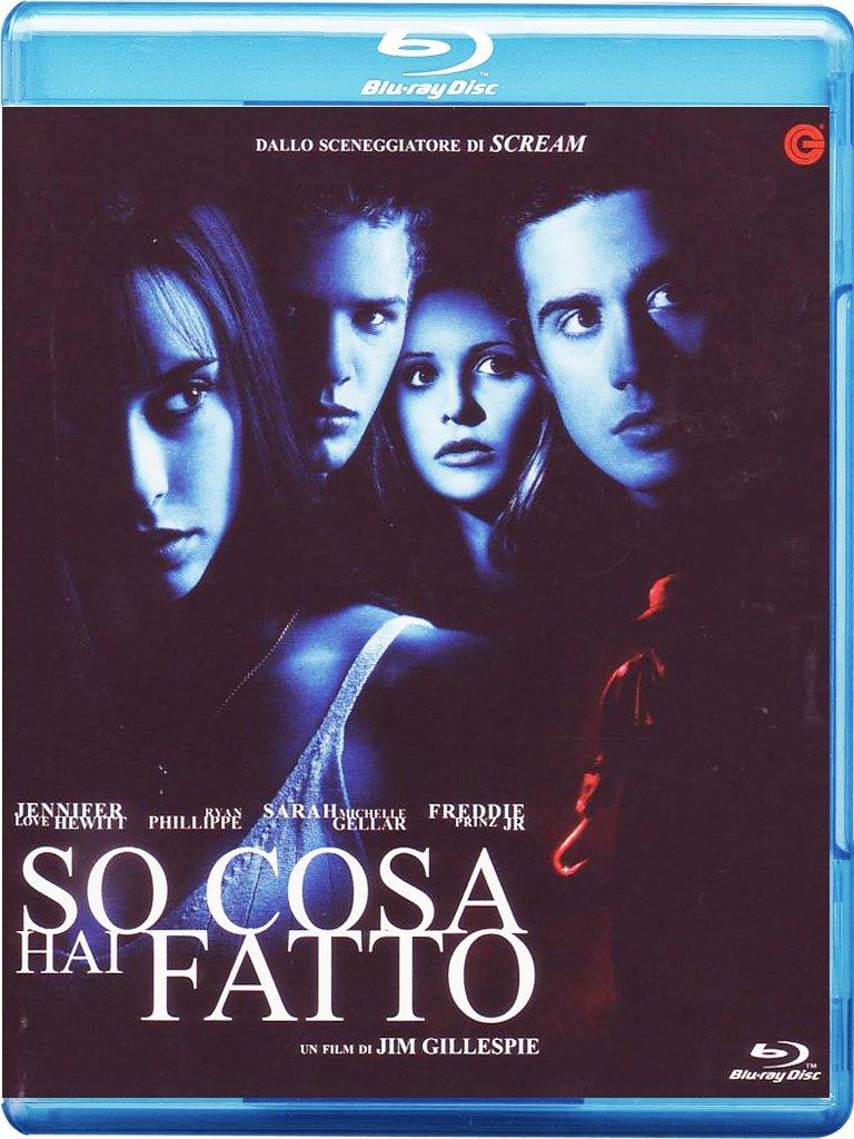 So cosa hai fatto diventa una serie TV La cover del Blu-ray del film So cosa hai fatto, con i quattro protagonisti