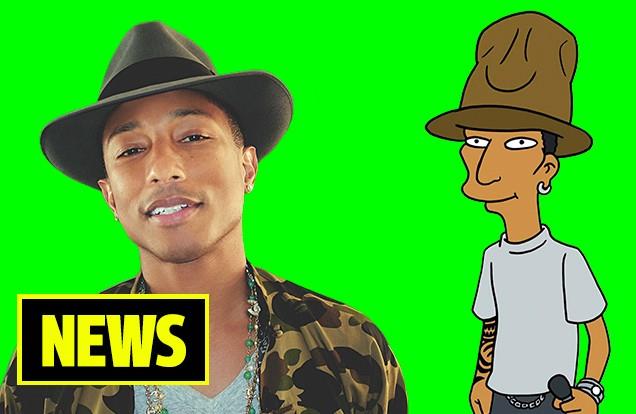 Pharrell Williams arriva a Springfield