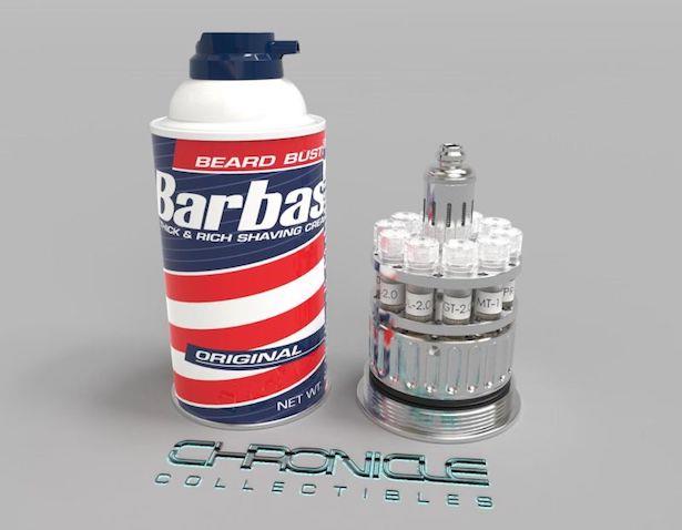 La schiuma da barba Barbasol presto in commercio La replica della schiuma da barba Barbasol di Jurassic Park