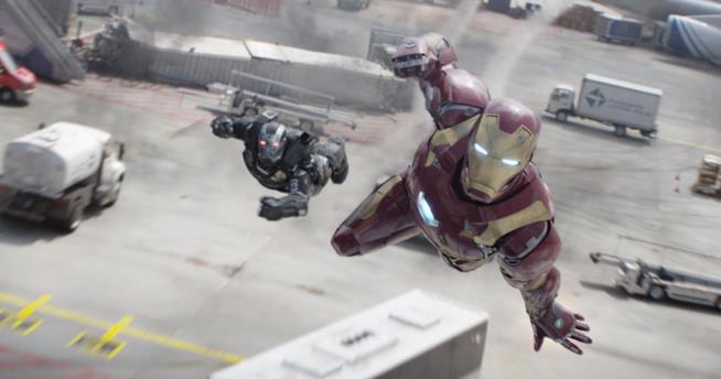 Captain America: Civil War, le rivelazioni del nuovo trailer Iron Man e War Machine impegnati nel conflitto