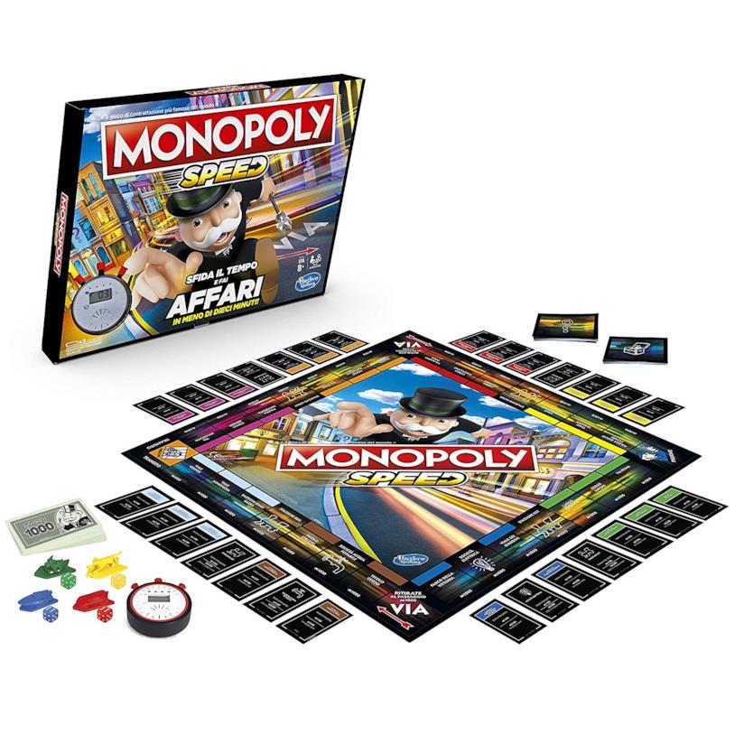 Il nuovissimo Monopoly Speed Il contenuto di Monopoly Speed