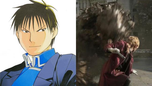 Fullmetal Alchemist: primo sguardo al costume di Mustang Roy Mustang nel manga e una scena del live-action di Hagaren