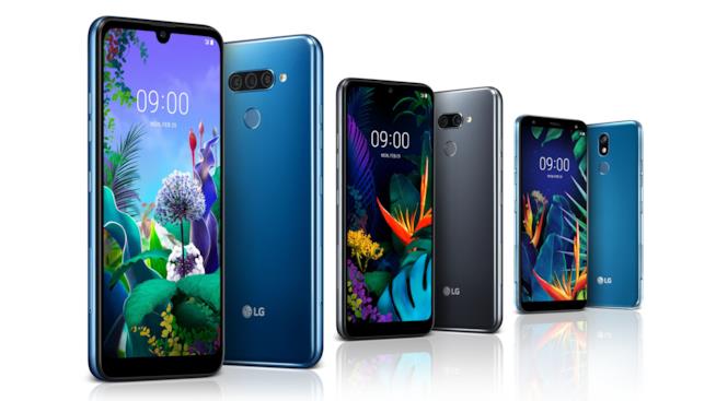 LG alla conquista del mercato dei medio-gamma con i nuovi Q60, K50 e K40 Immagine stampa dei nuovi LG Q60, K50 e K40