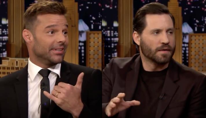 American Crime Story: Edgar Ramirez e Ricky ospiti da Jimmy Fallon per parlare de L'Assassinio di Gianni Versace Edgar Ramirez e Ricky Martin in un'immagine dalle ospitate da Jimmy Fallon