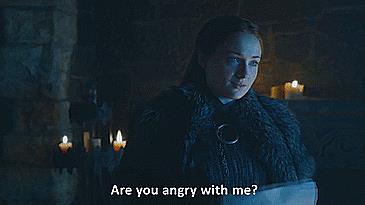 Sansa Sansa chiede ad Arya perché ce l'ha con lei