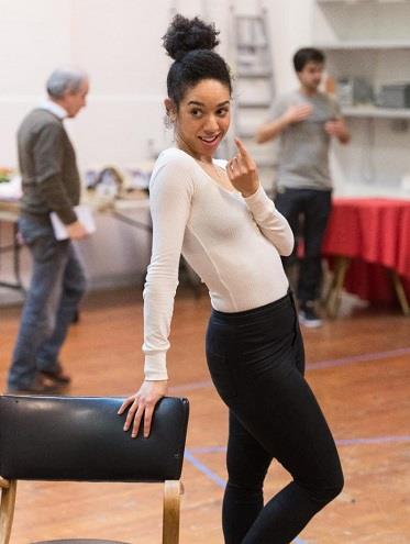 Pearl Mackie Pearl Mackie durante le prove