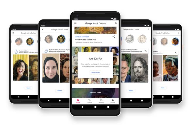 Art Selfie, scopri a quale opera d'arte assomigli con un selfie Vari selfie accostati ad opere d'arte