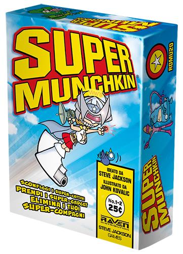 La confezione di Super Munchkin La confezione dell'edizione italiana di Super Munchkin
