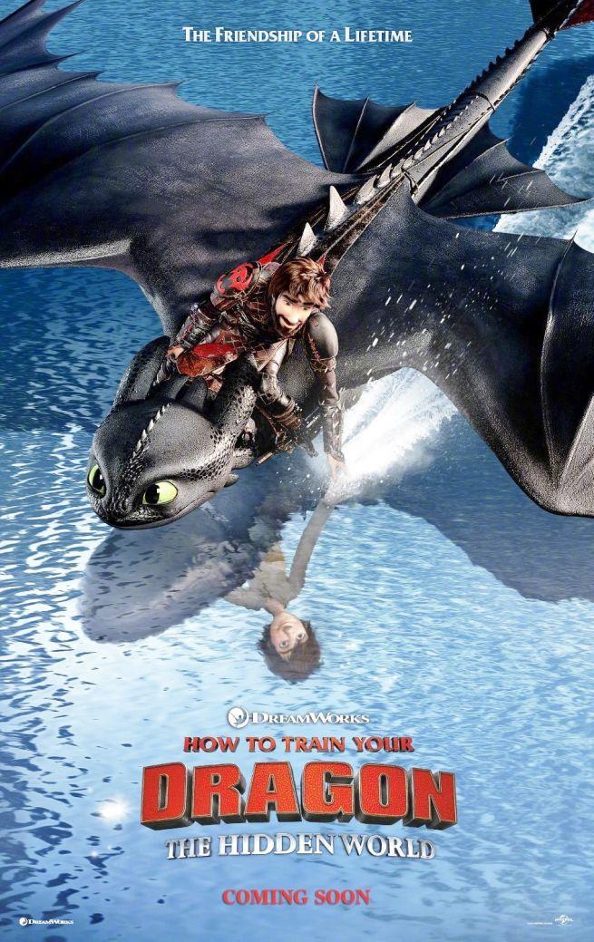 Un poster di Dragon Trainer - Il mondo perduto Uno splendido poster ufficiale del terzo capitolo di Dragon Trainer