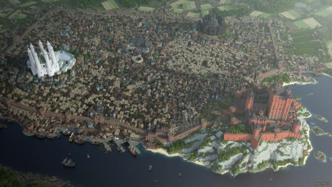 I giocatori di Minecraft hanno ricreato Westeros da Game of Thrones Westeros di Game of Thrones ricreata in Minecraft
