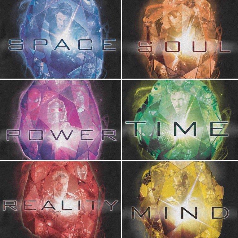 Le sei Gemme dell'Infinito e gli eroi ad esse legati Le Gemme dell'Infinito sono legate a 6 eroi Marvel