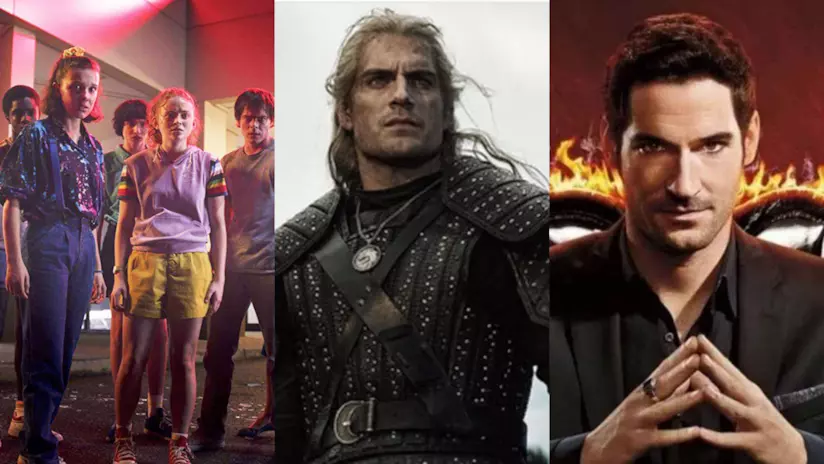 Netflix sospende la lavorazione di Stranger Things, The Witcher e Lucifer Primi piani del cast di Stranger Things, The Witcher e Lucifer