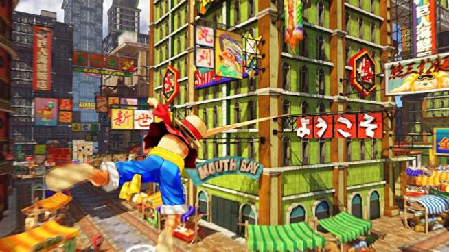 One Piece: World Seeker uscirà nel 2019 Rufy sfrutta il suo braccio di gomma per spostarsi