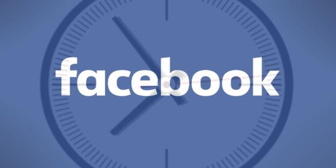 Facebook ha inventato una nuova unità di tempo chiamata Flick Logo di Facebook con un orologio sullo sfondo