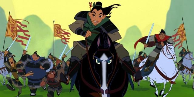 Mulan in battaglia Mulan a cavallo nel film disney