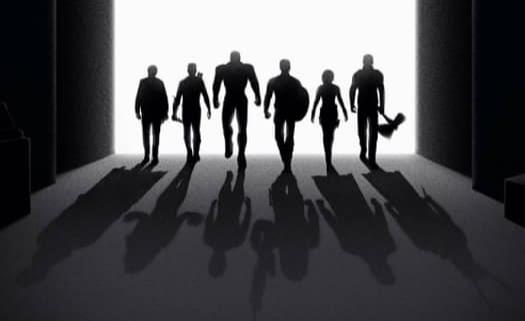 Gli Avengers originali e alcune delle vittime da vendicare in Avengers: Endgame Poster di Avengers: Endgame
