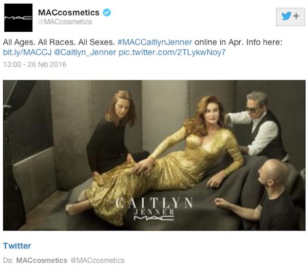 Caitlyn Jenner diventa testimonial di H&M Immagine di campagna MAC Cosmetics con Caitlyn Jenner