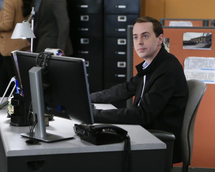 Sean Murray, interprete di Tim McGee in N.C.I.S. Tim McGee in una scena di N.C.I.S.