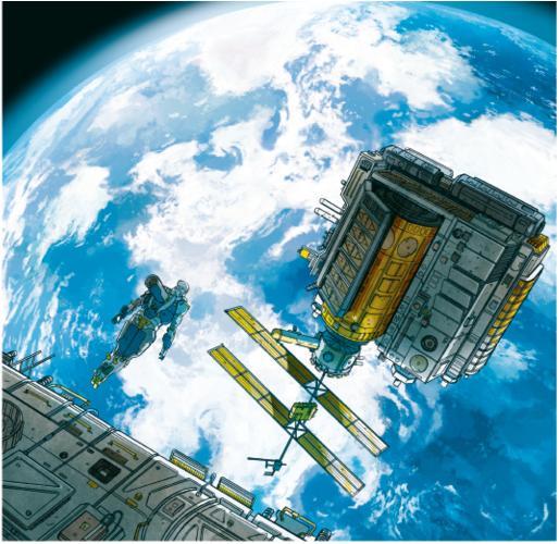 La Terra vista da Shangri-La La Terra osservata dalla stazione orbitante