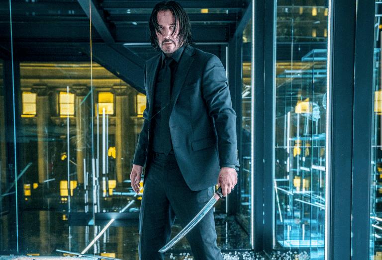 Keanu Reeves nei panni di John Wick Una scena dai film di John Wick